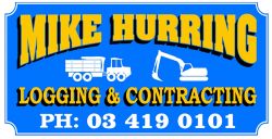 Mike Hurring Logging company logo