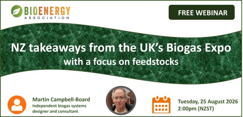 webinar banner - NZ takeaways from UKs Biogas Expo