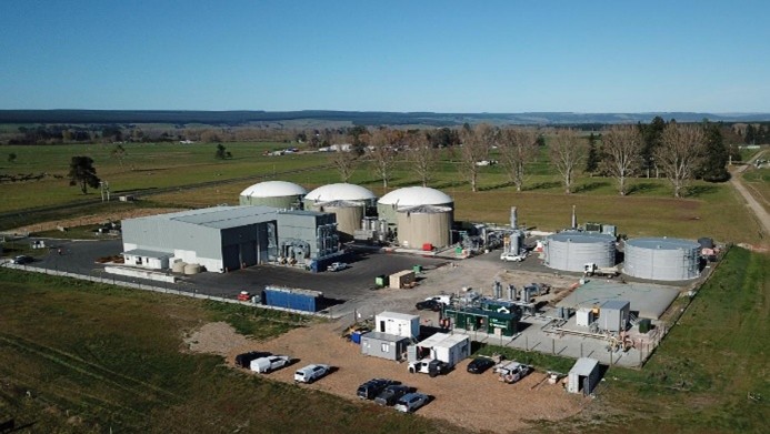 Ecogas' biogas facility near Rotorua